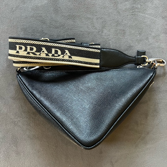 Prada Saffiano Cuir Triangle Bag - Picture 3 of 15